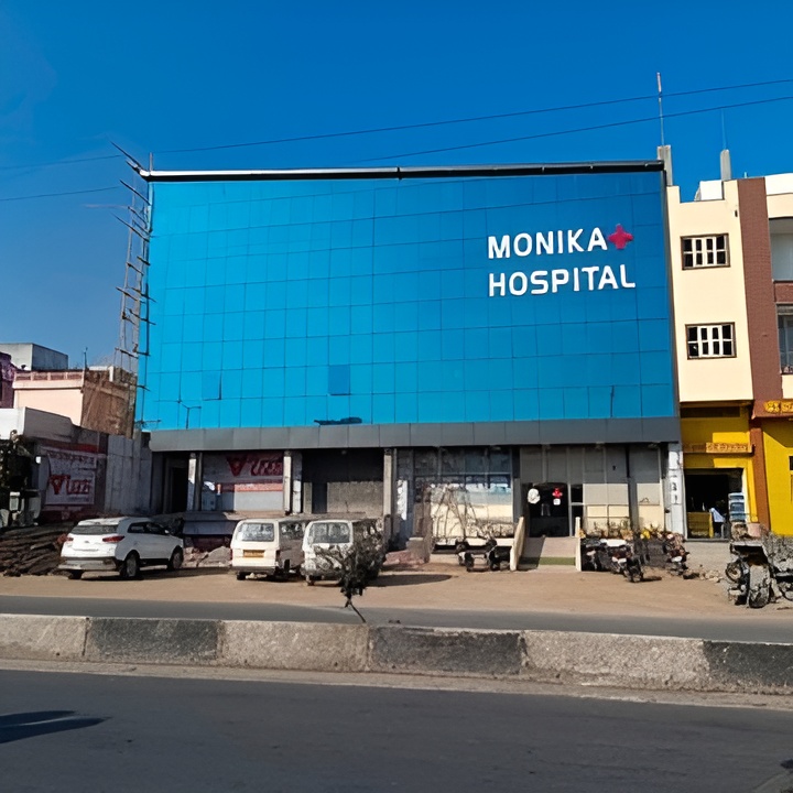 Front view of Monika Hospital